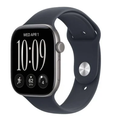 Apple Watch Series 12 GPS 42mm Space Grey Aluminium Case with Navy Blue Sport Band - M/L